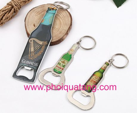 Đồ khui bia bằng kim loại, khui bia bằng kim loại in logo theo yêu cầu khách hàng